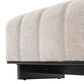 Hearth and Haven 64" Upholstered Dining Bench with Tufted Design in Beige, , large