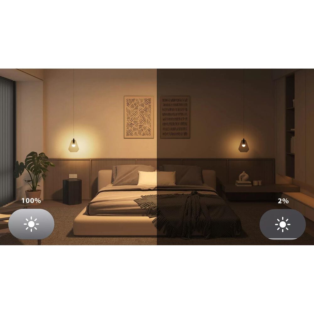 Phillips Hue Essentials 4-Piece A19 Smart LED Color Bulbs Starter Kit in White, , large