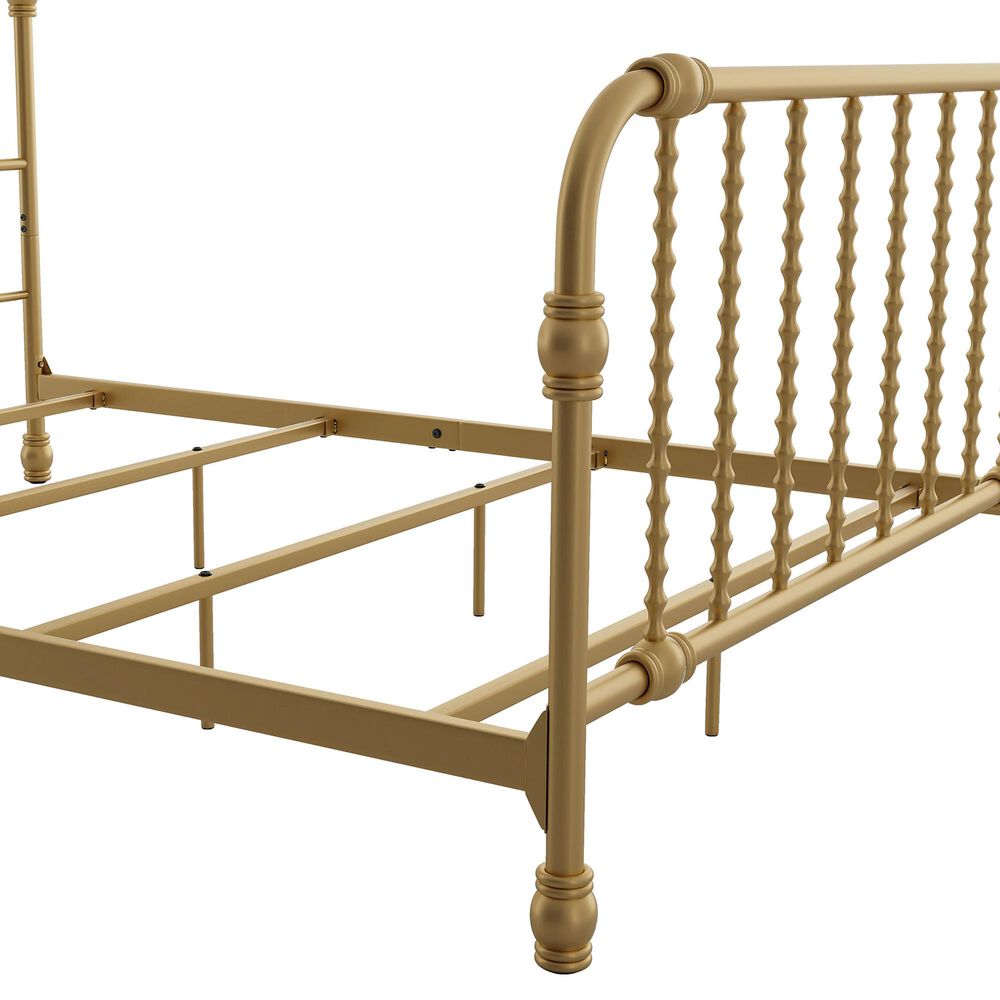 Furniture of America Wren Full Spindle Kids Bed in Gold, , large