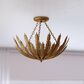 Vaxcel International Co. Ltd. Ozette 3-Light Semi-Flush Mount in Painted Gold, , large