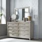 Belle Furnishings Belmar 3 Piece King Bedroom Set in Washed Taupe and Silver Champagne, , large