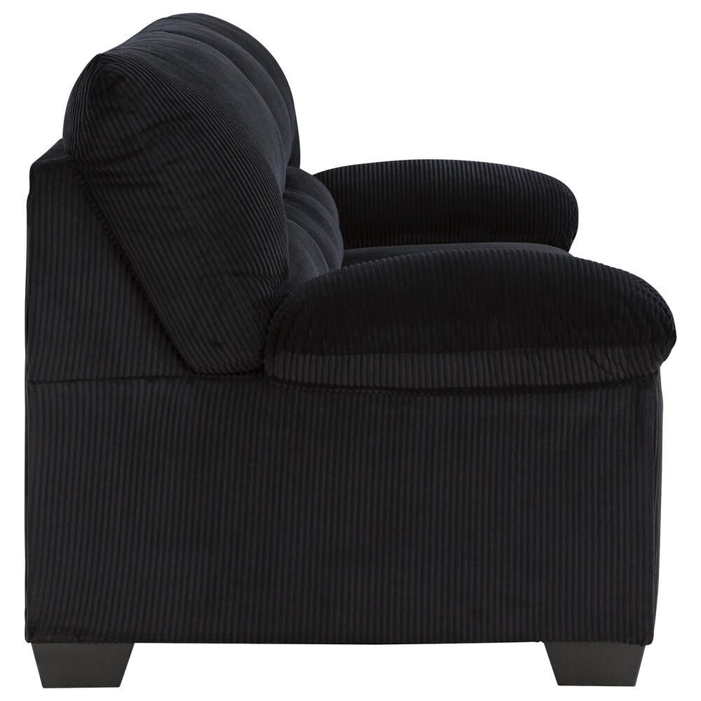 Ashley SimpleJoy Stationary Sofa and Loveseat Set in Onyx, , large