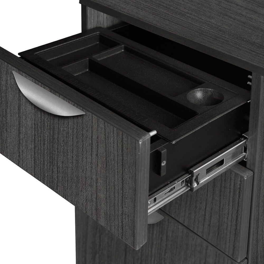 Regency Global Sourcing Legacy 71&quot; Double Full Pedestal U-Desk in Ash Grey, , large