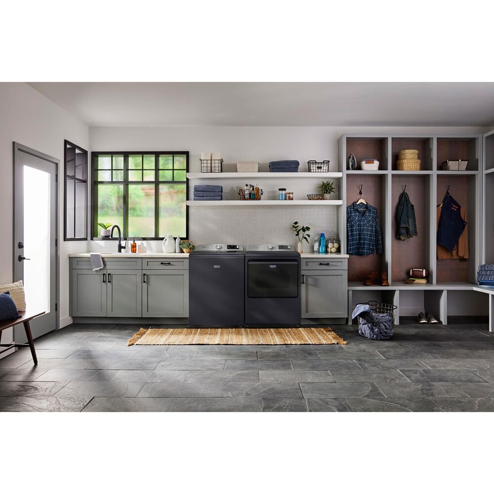 Maytag 5.2 Cu. Ft. Top Load Agitator Washer in Midnight Steel, , large