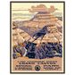 Wendover Art American Destinations 1 41.5" x 31.5" Wall Art in Distressed Black and Gold, , large