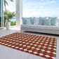 Dalyn Rug Company Wonderland WN20 5" x 7"6" Red Indoor/Outdoor Area Rug, , large