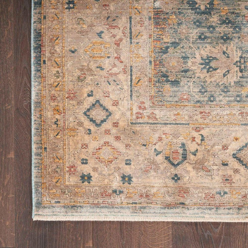 Nourison Luxurious 2&#39; x 3&#39; Ivory and Blue Area Rug, , large