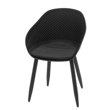 37B Testa Dining Chair in Black Faux Leather, , large