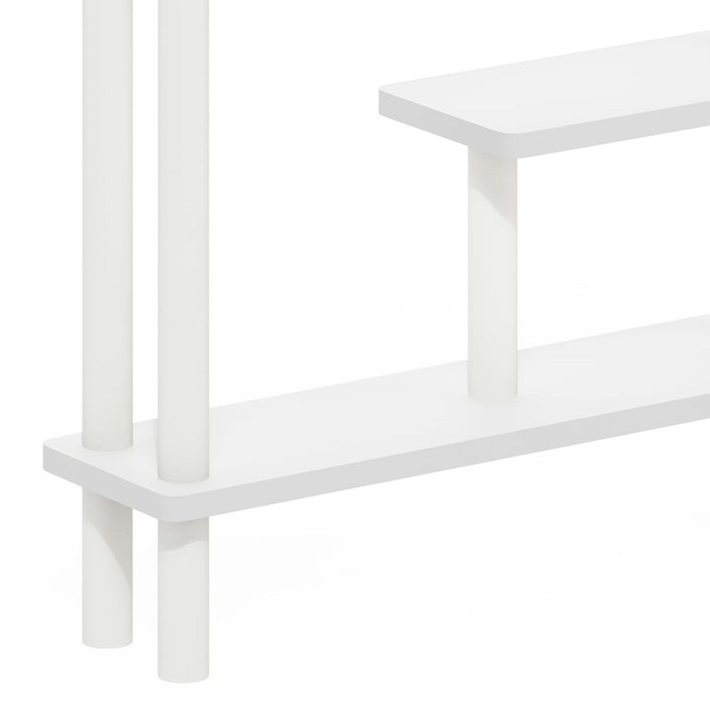HOMLUX Turn-N-Tube 3-Tier Slim Space Saving Storage Rack in White, , large