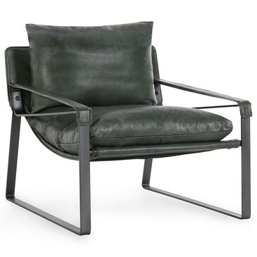 Classic Home Morgan Accent Chair in Forest Green, , large