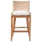 Baxton Studio Ridley Bar Stool in Whitewash, , large