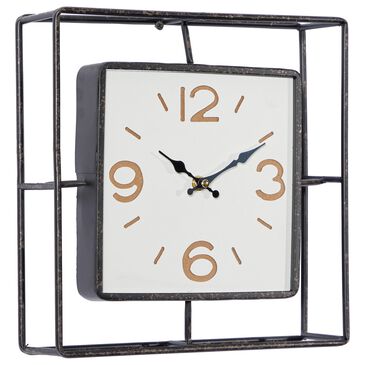 Novogratz 12" x 12" Wall Clock in Black, , large