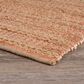 L&R Resources Natural Fiber Tan and Pink 9" x 12" Area Rug, , large