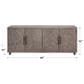 Wycliff Bay Palisades 80" 4-Door Console in Brushed Gray, , large