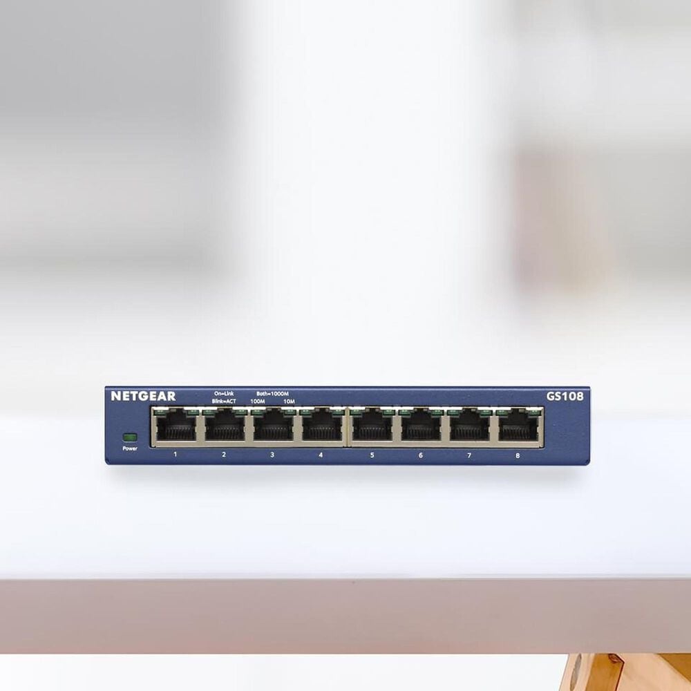 NETGEAR 8-Port Gigabit Ethernet Unmanaged Switch in Blue, , large