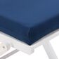 CorLiving Miramar Patio Folding Chair in White/Navy Blue (Set of 2), , large