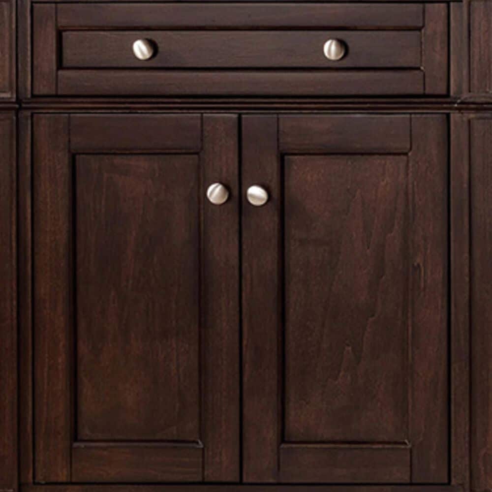 James Martin Vanities Brittany 72&quot; Double Bathroom Vanity in Burnished Mahogany with 3 cm White Zeus Quartz Top and Rectangular Sinks, , large