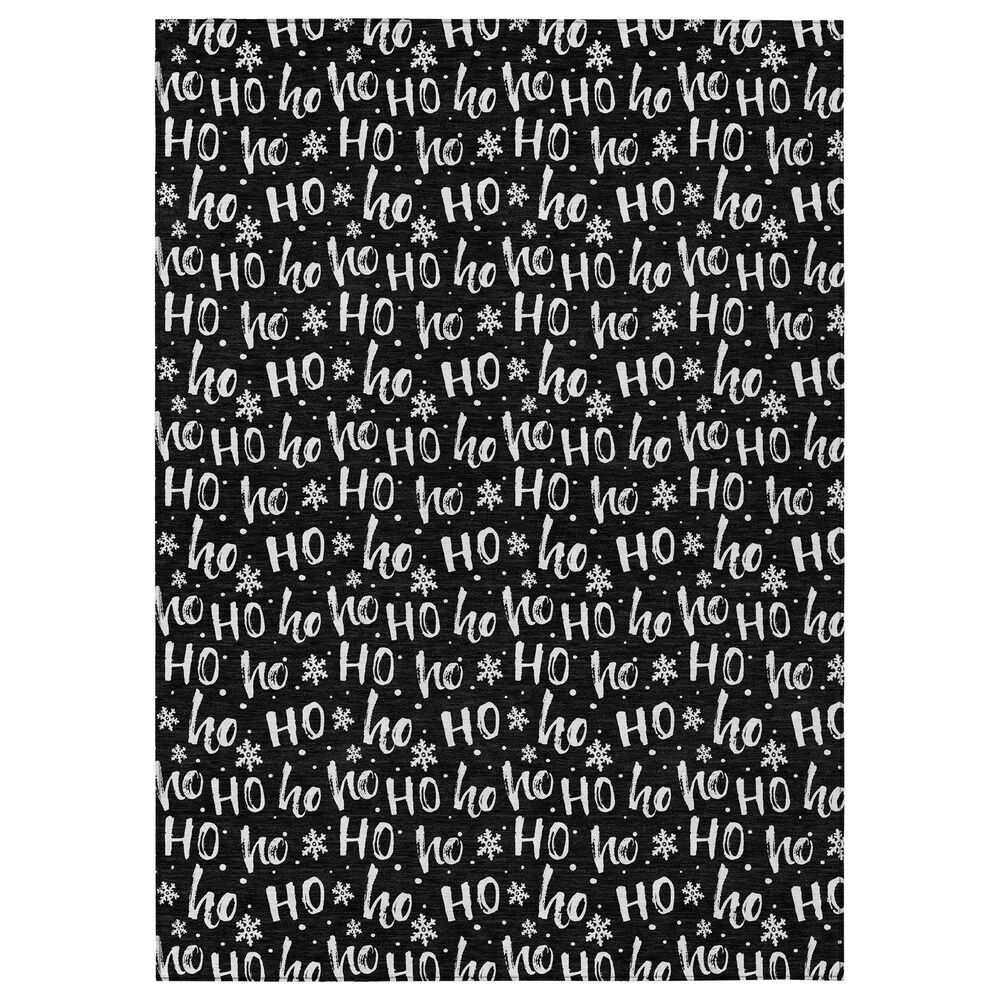 Dalyn Rug Company Wonderland WN22 5" x 7"6" Black Indoor/Outdoor Area Rug, , large