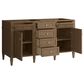 James Martin Brittany 60" Double Bathroom Vanity in Pecan with 3 cm White Zeus Silestone Top and Rectangular Sinks, , large