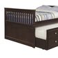 Forest Grove Twin Bed with Trundle in Dark Cappuccino, , large