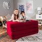 Jaxx Zipline Big Kids Modular Sofa & Ottoman in Cherry, , large