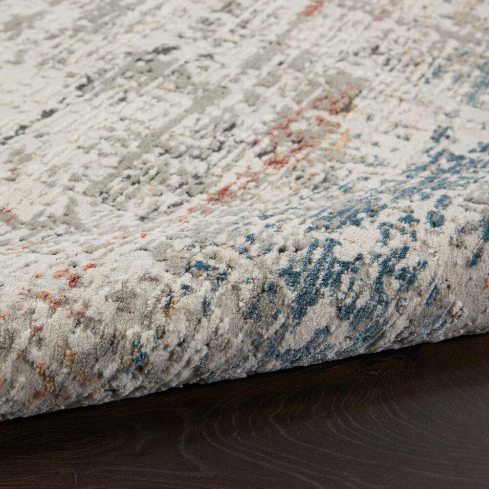 Nourison Rustic Textures Light Grey and Multicolor 9&#39;3&quot; x 12&#39;9&quot; Area Rug, , large