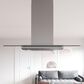 Zephyr 36" Verona Color Changing Island Mount Range Hood in Stainless Steel, , large