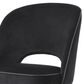 Eichholtz Cliff Upholstered Dining Side Chair in Roche Black Velvet, , large