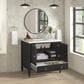James Martin Vanities Myrrin 36" Vanity in Carbon Oak with 3 cm White Zeus Quartz Top, , large