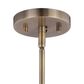 Vaxcel Euclid 3-Light Pendant in Aged Brass, , large