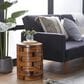 Maple and Jade Handmade Live Edge Accent End Table in Light Brown, , large