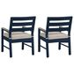 Ashley East Beach Arm Chair in Navy Blue and Driftwood (Set of 2), , large