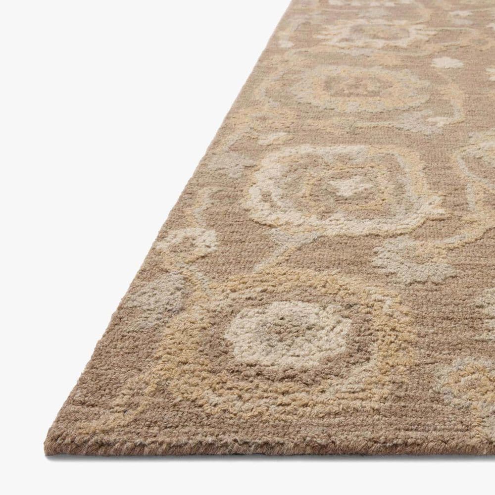 Chris Loves Julia x Loloi Dorothea Bark and Stone 3'6" x 5'6" Area Rug, , large