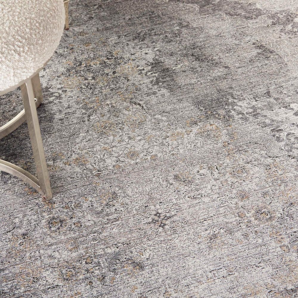 Nourison Starry Nights STN05 5&#39; x 7&#39; Charcoal and Cream Area Rug, , large