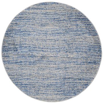 Safavieh Adirondack ADR117D-4R 4" x 4"  Blue/Silver Round Rug, , large