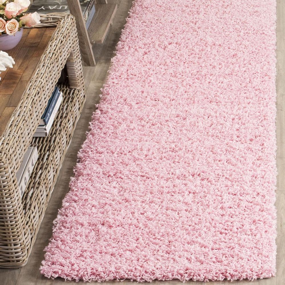 Safavieh Florida Shag SGA119P-28 2"3" x 8" Pink Runner, , large
