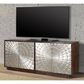 Simeon Collection Crossings Palace 78" TV Console in Silver Clad and Antique Walnut, , large