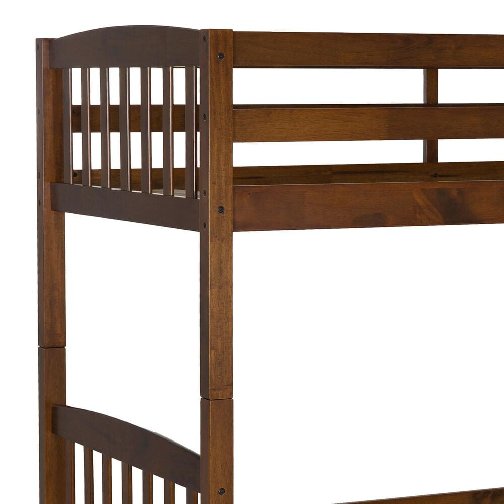Linden Boulevard Elinda Twin Bunk Bed in Warm Oak, , large