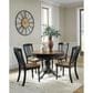Ashley Clorazi Side Chair in Black and Brown, , large
