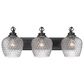 Golden Lighting Adeline 3-Light Vanity Light in Matte Black, , large