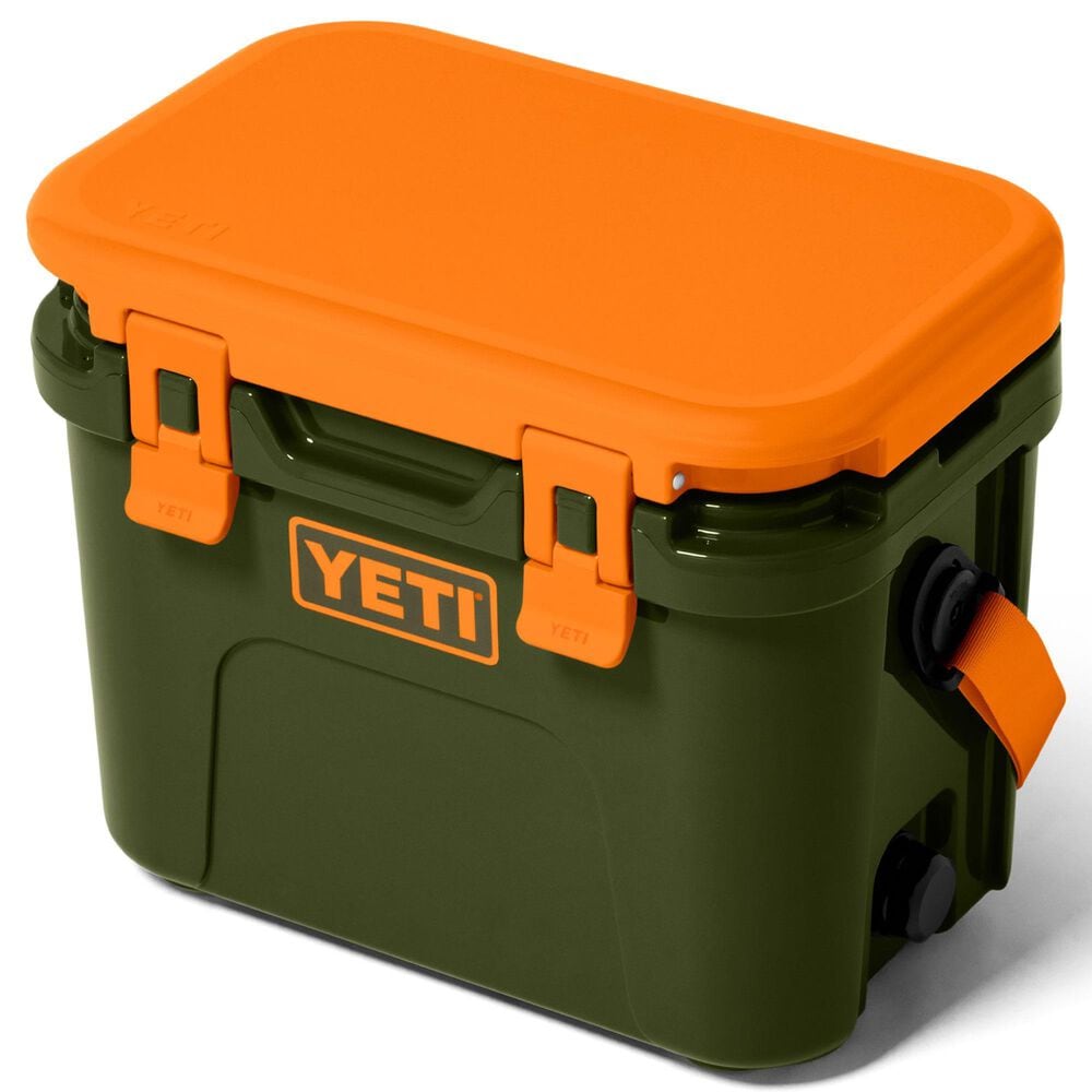 YETI Roadie 15 Hard Cooler in Olive and King Crab Orange, , large