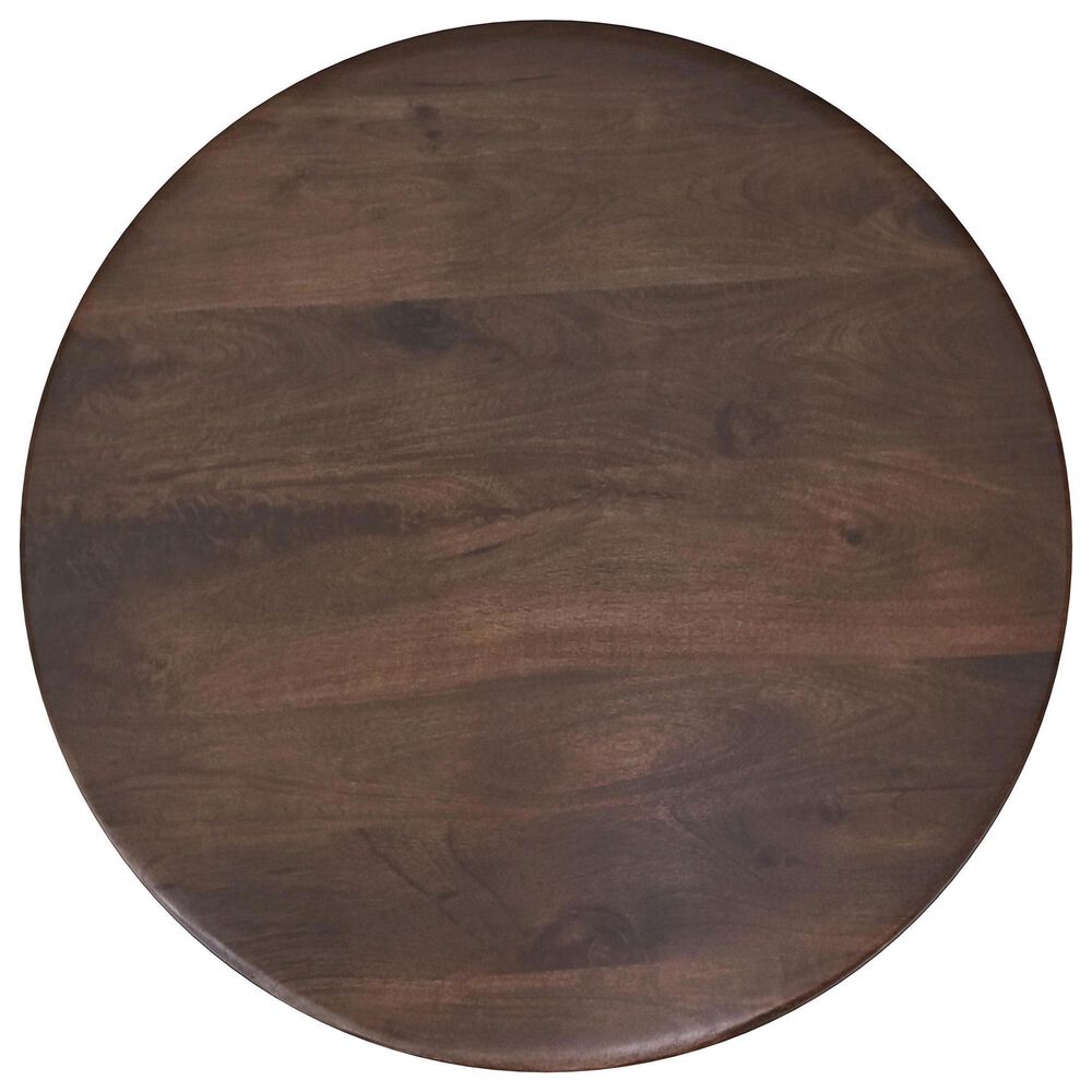 Pacific Landing Dale Round Coffee Table in Brown, , large