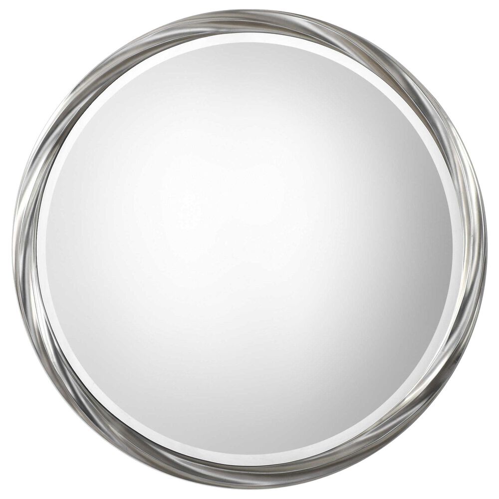 Uttermost Orion Round Wall Mirror in Silver, , large