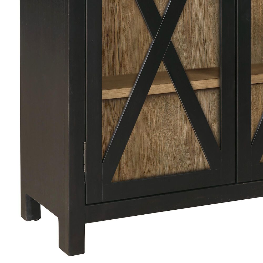 Ashley Ridgester Display Cabinet in Light Brown and Black, , large
