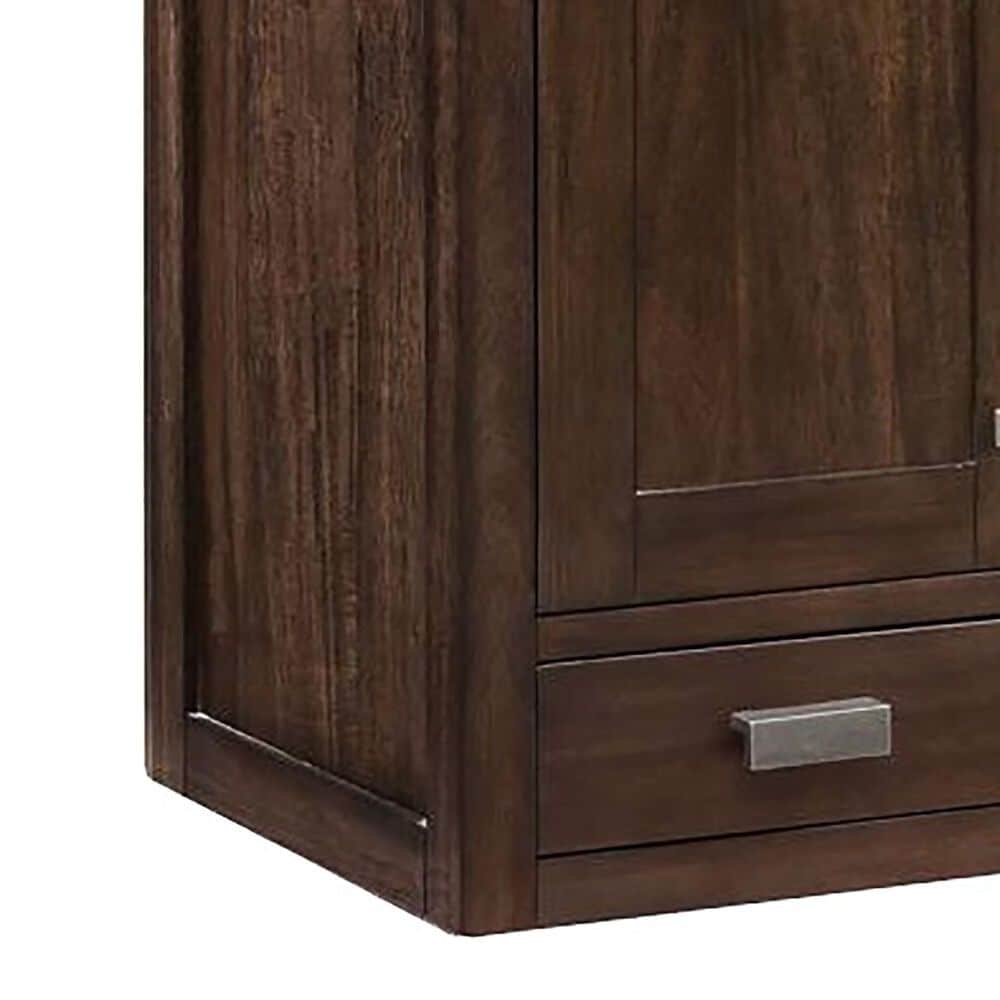 James Martin Vanities Addison 15" Grand Left Tower Hutch in Mid Century Acacia, , large