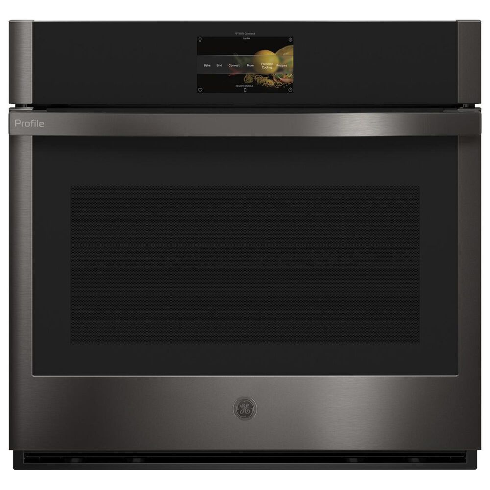 GE Profile 30" Gas Cooktop with 30" Built-In Convection Single Wall Oven in Black Stainless Steel, , large