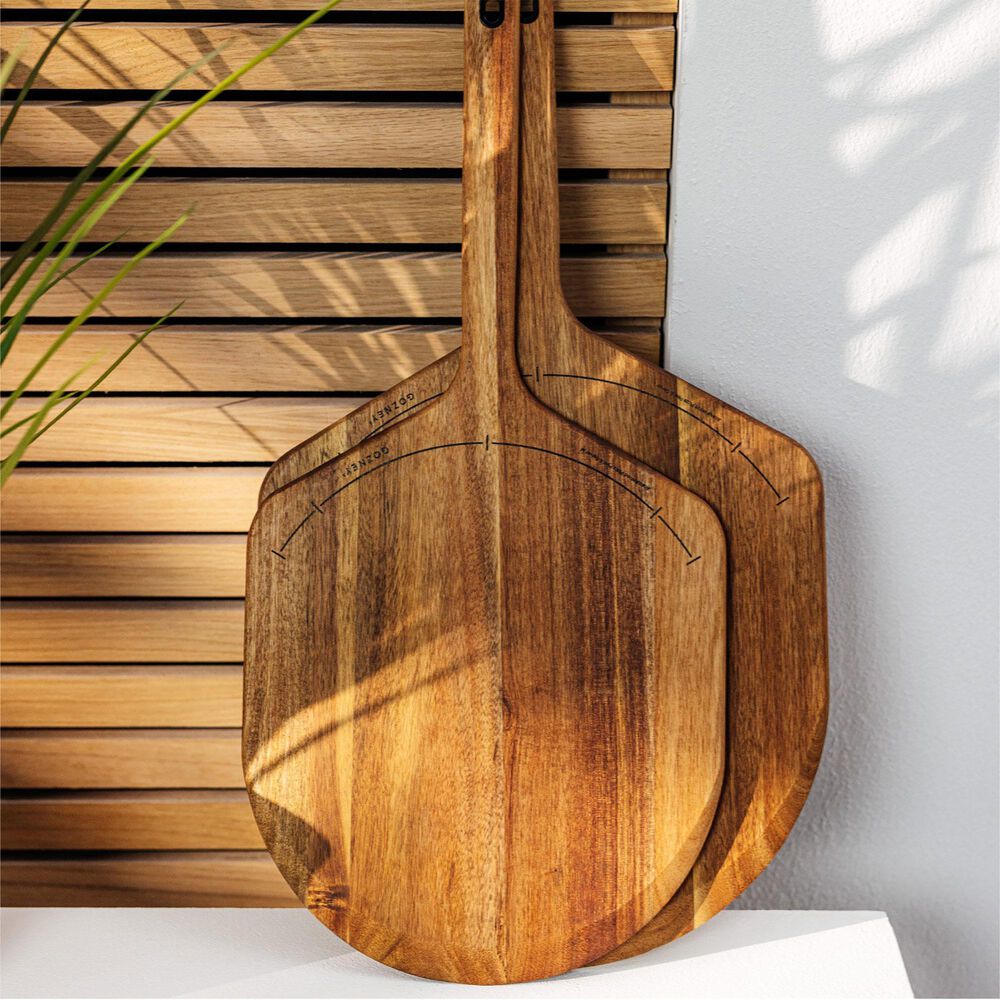 Gozney 14&quot; Acacia Wood Pizza Peel and Server in Natural, , large