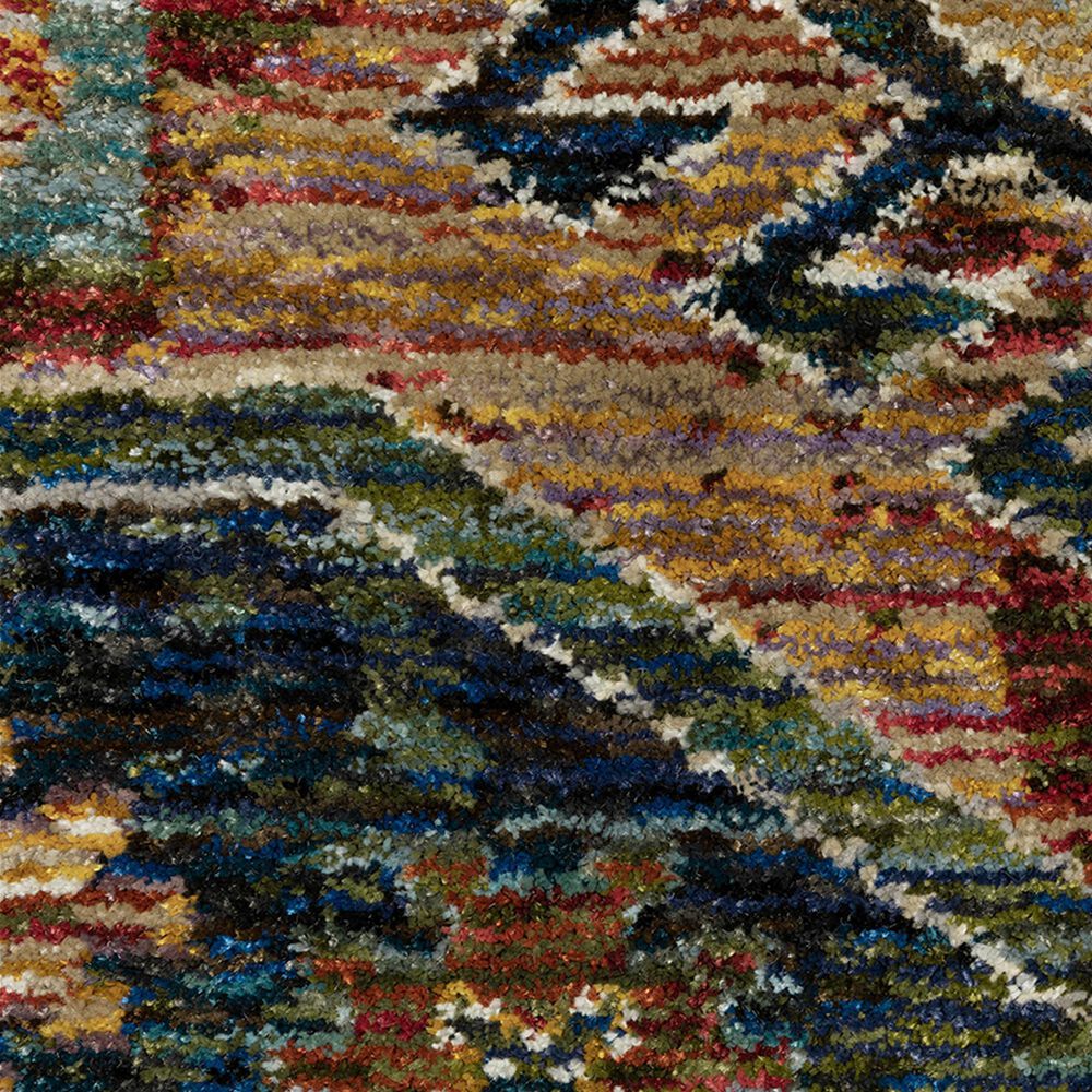 Oriental Weavers Andorra 2&#39;3&quot; x 8&#39; Blue and Multicolor Runner, , large
