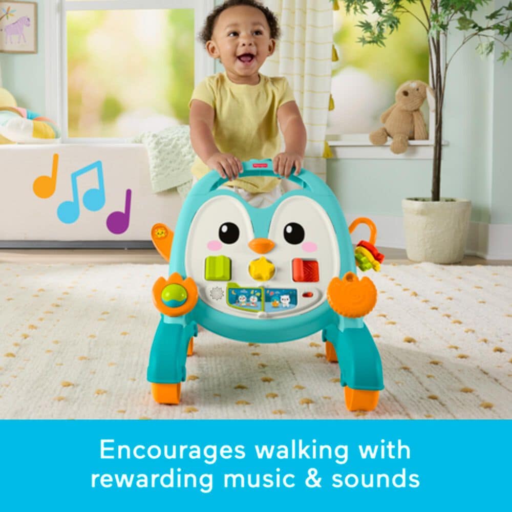 Fisher Price 2-in-1 Musical Penguin Activity Walker, , large