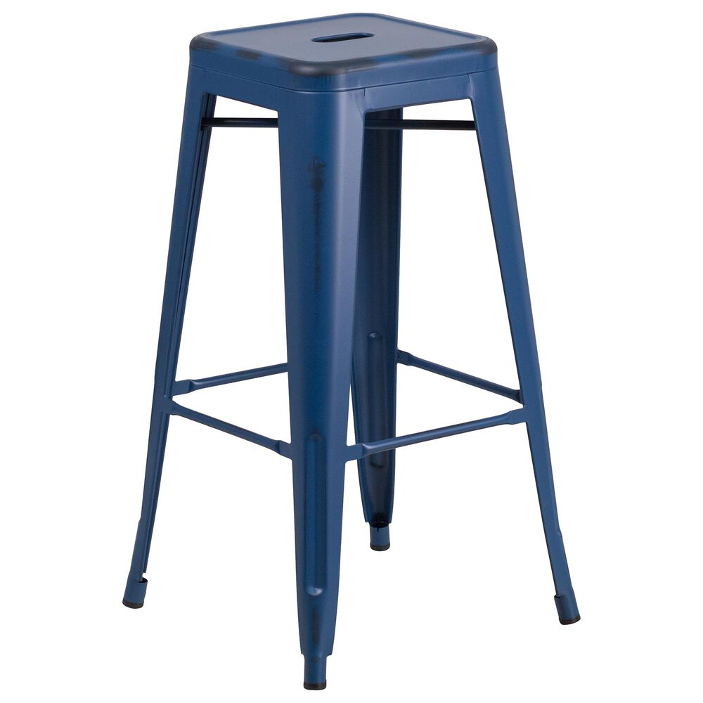 Flash Furniture 30" Barstool in Blue, , large